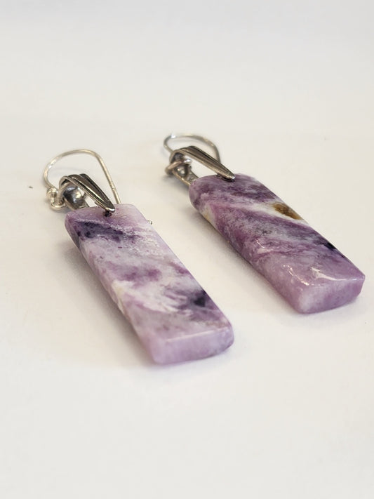 Amethyst Rectangle Earrings