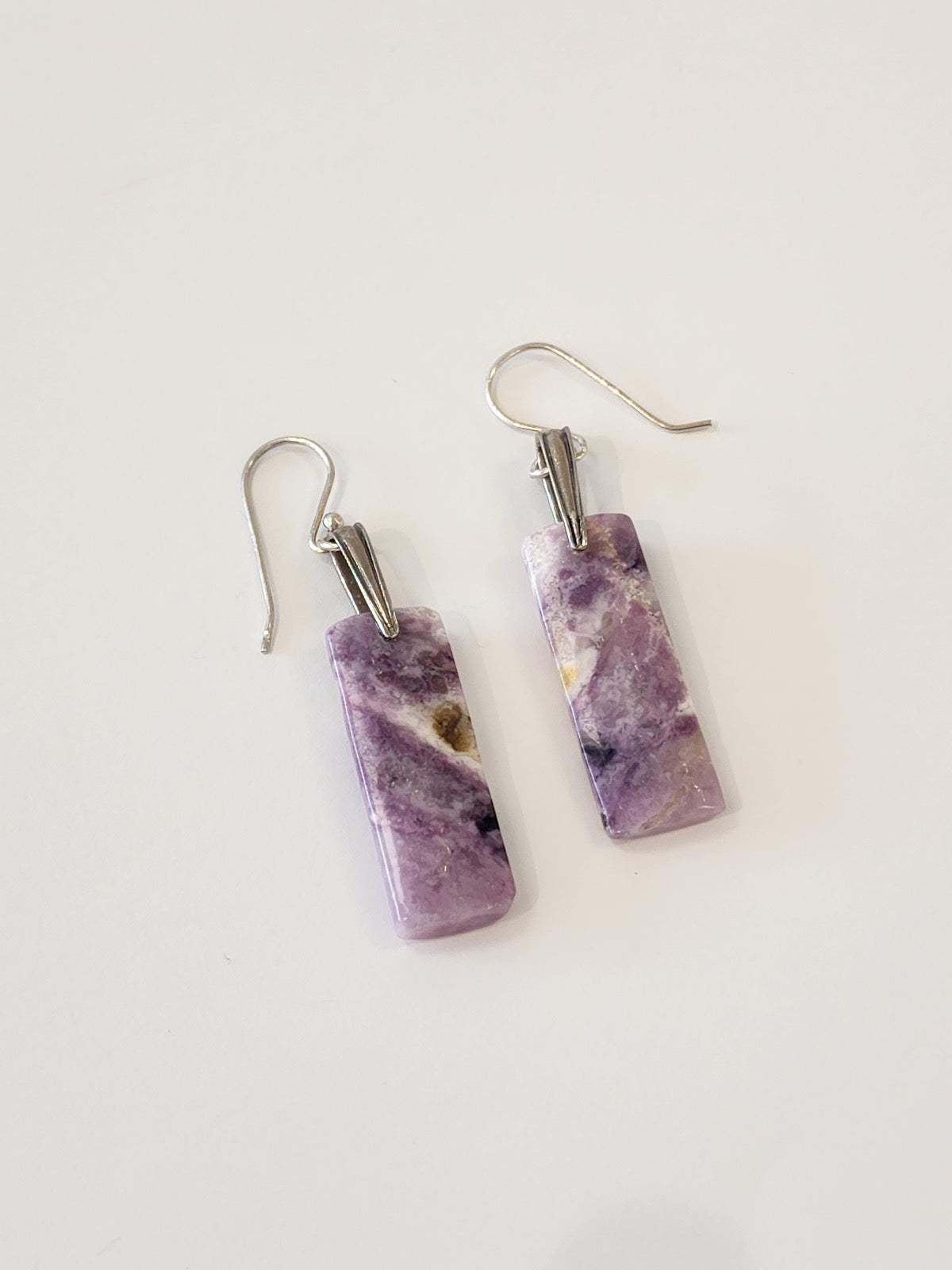 Amethyst Rectangle Earrings
