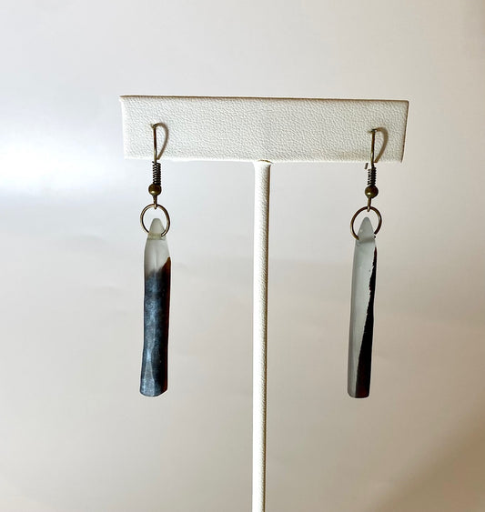 Wood and Resin Earrings