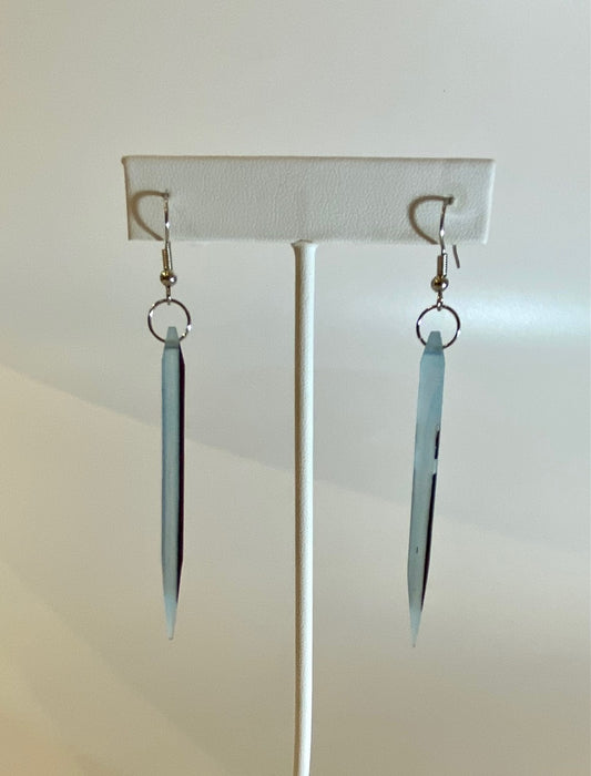 Wood and Resin Earrings