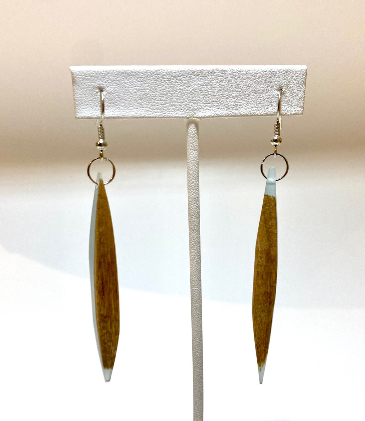 Red Cedar and Resin Earrings
