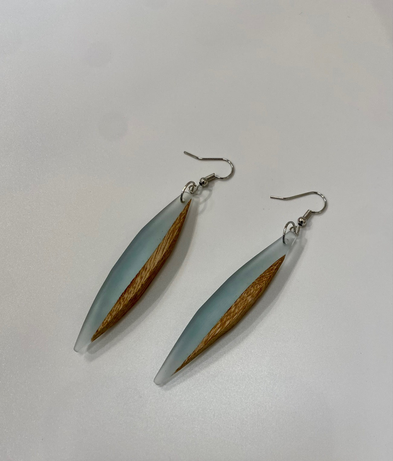 Red Cedar and Resin Earrings