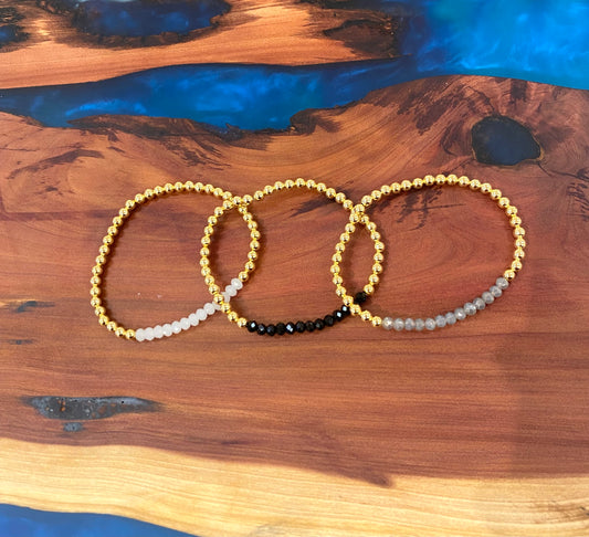 Gold Beaded Bracelets