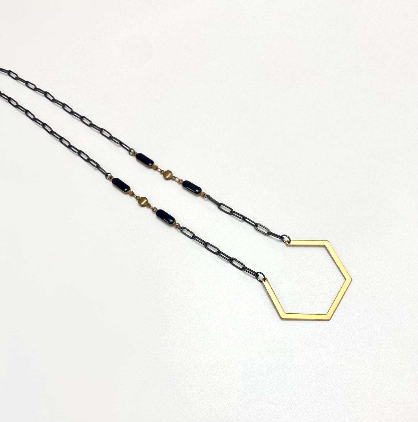 Open Hexagon Necklace