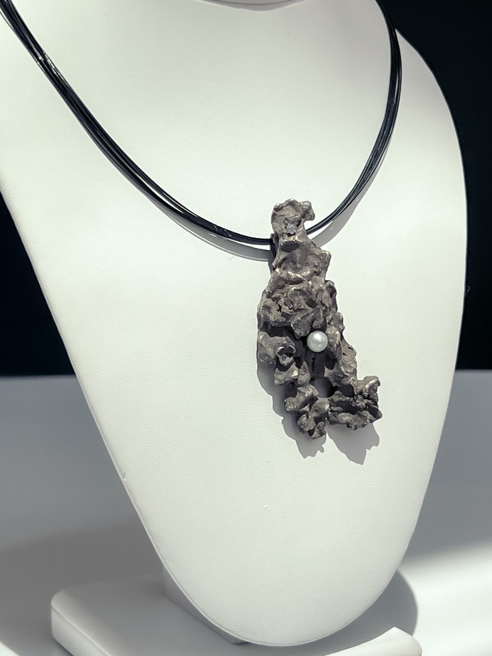 Fine Silver Leaf Necklace
