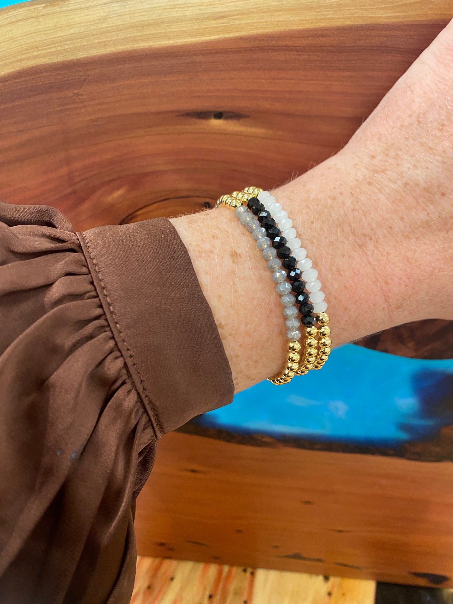 Gold Beaded Bracelets