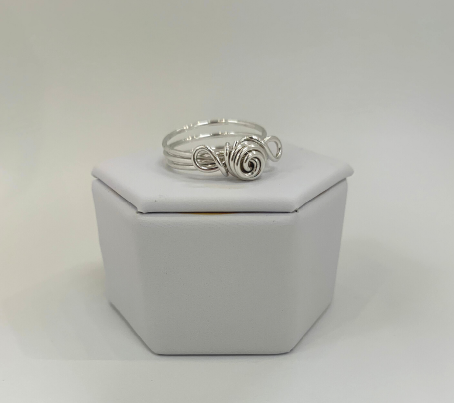 Rose Silver Ring