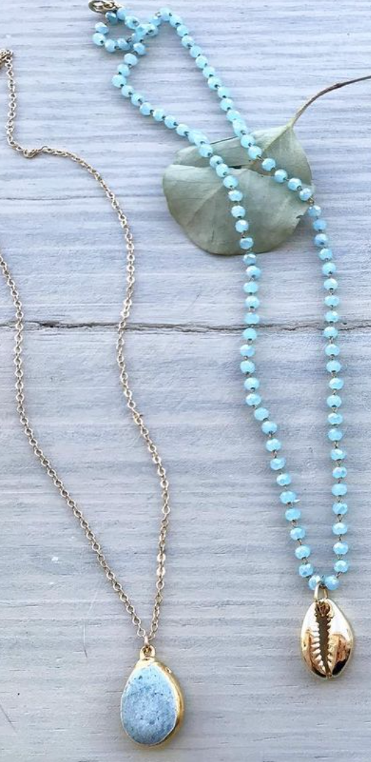 Blue Crystal Necklace