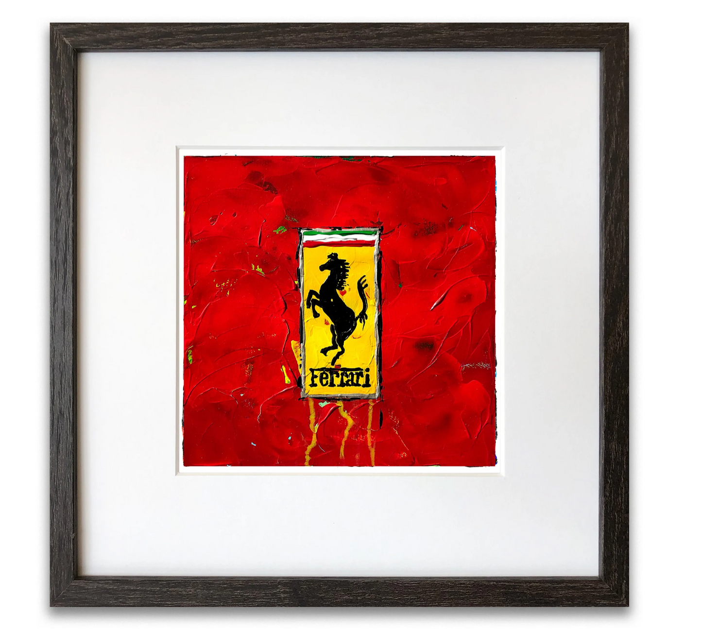 Red Ferrari Abstracted