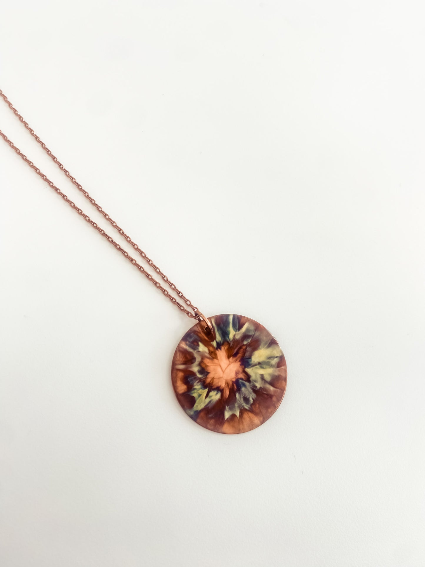 Fire painted Necklace