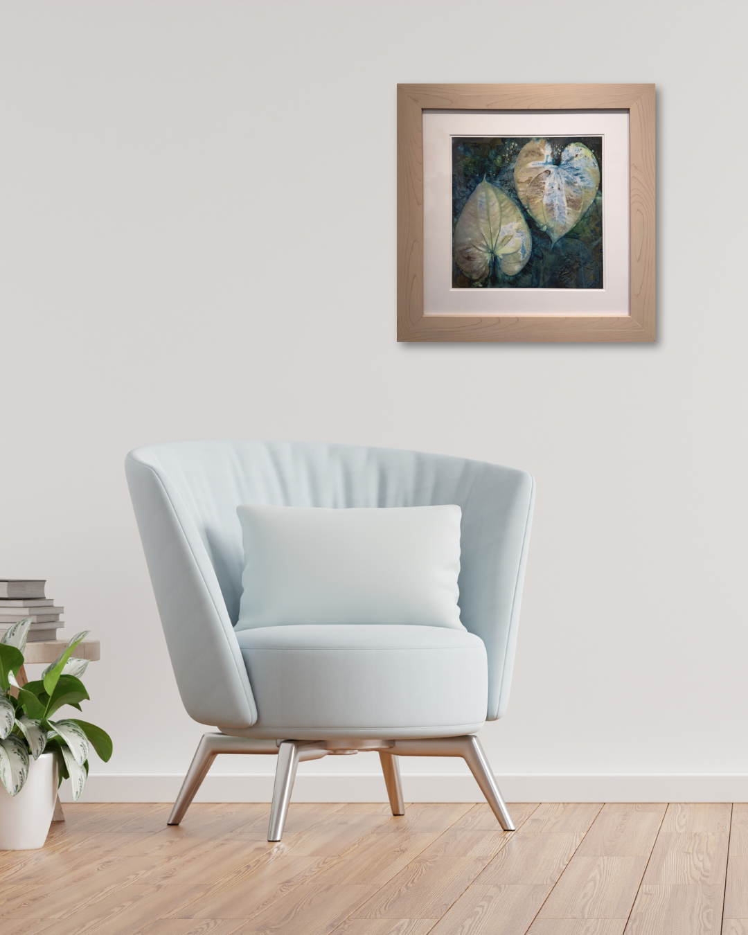 Cyanotype #133 Two Hearts