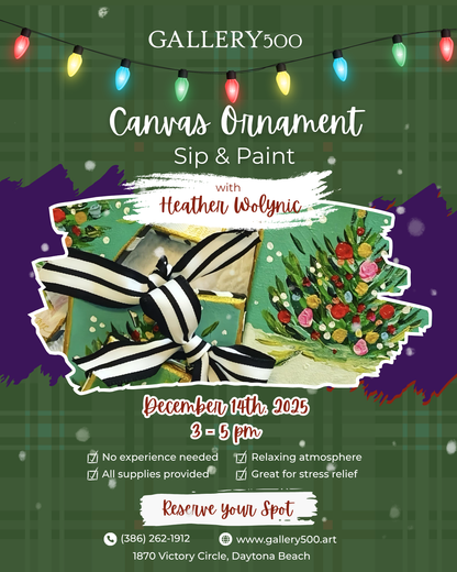 Holiday Paint & Sip Class with Heather Wolynic