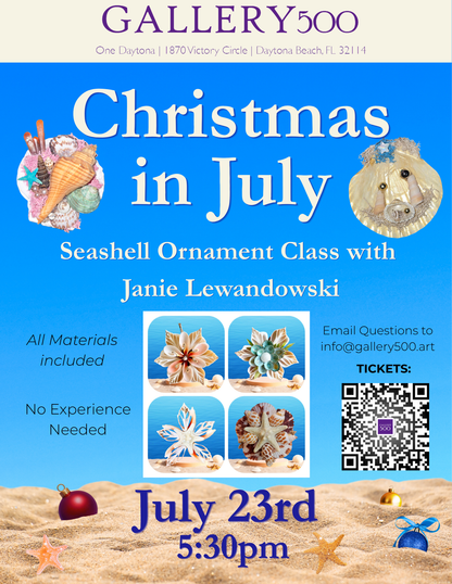 Seashell Ornament Class with Janie Lewandowski