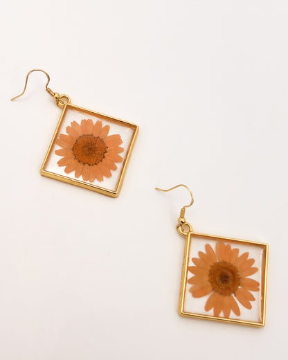 Orange Daisy Diamonds