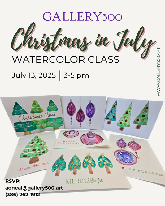 Christmas in July Watercolor Class