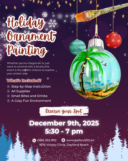 Holiday Ornament Painting Class