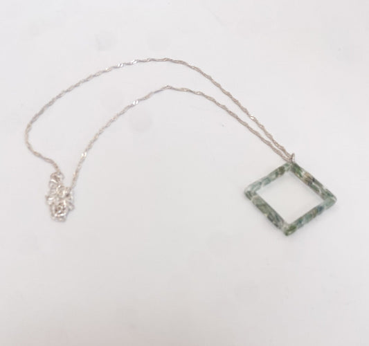 Jade Open Diamond Necklace
