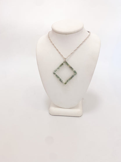 Jade Open Diamond Necklace