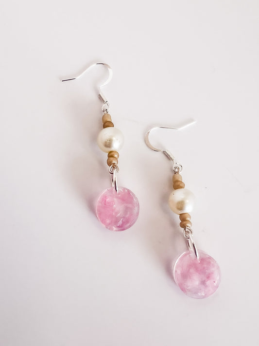 Rose Quartz Dangles