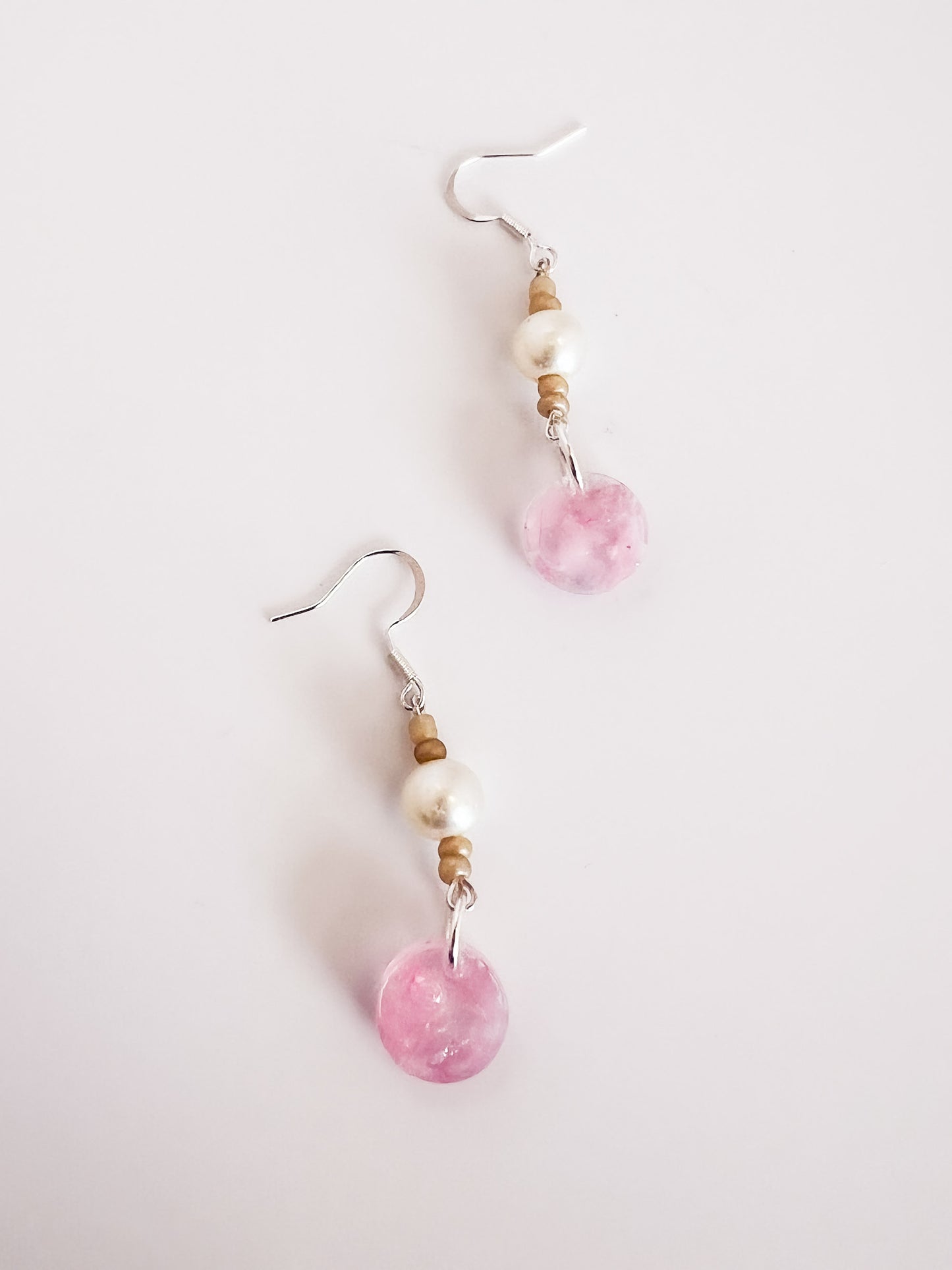 Rose Quartz Dangles