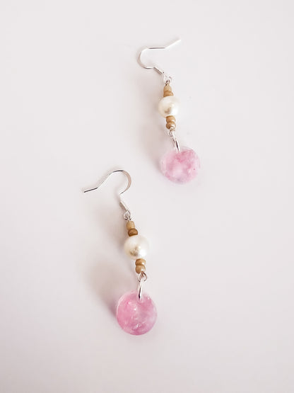 Rose Quartz Dangles