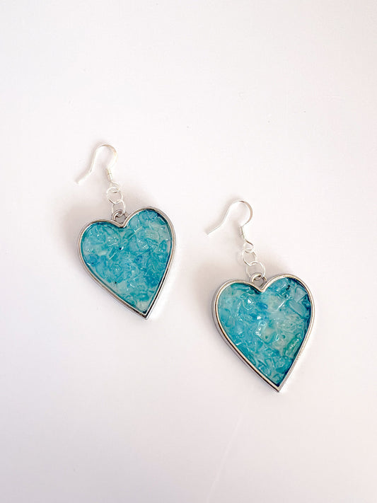 Blue Topaz Hearts