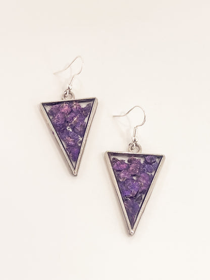 Purple Flower Triangles