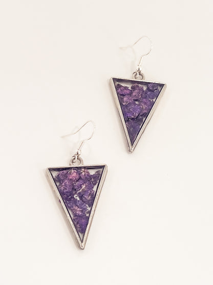 Purple Flower Triangles
