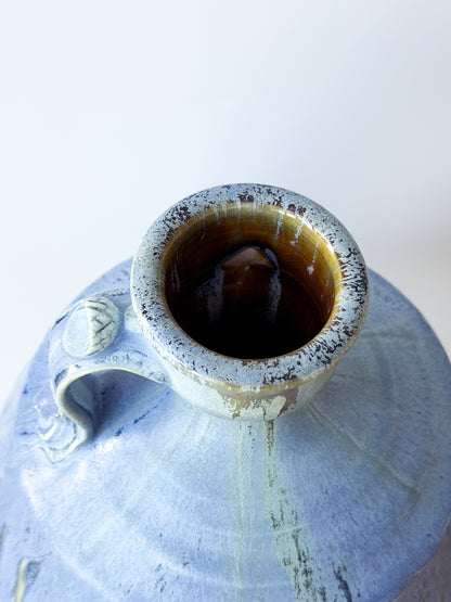 Large Vase - Copper Blue Matte