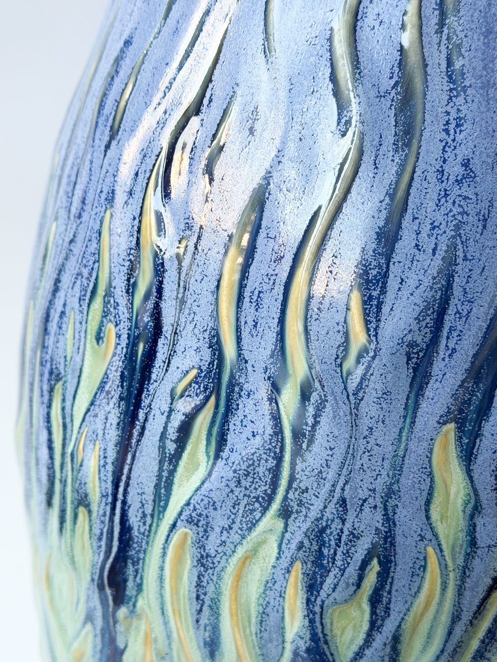 Large Vase - Copper Blue Matte