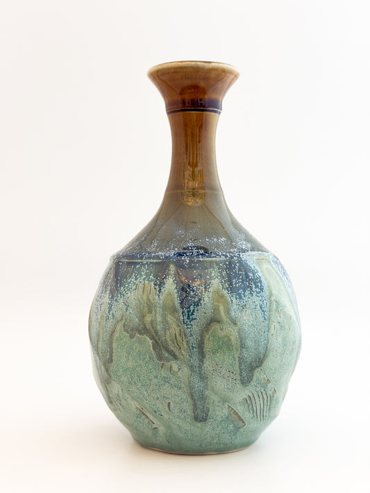 Crystal Blue Vase