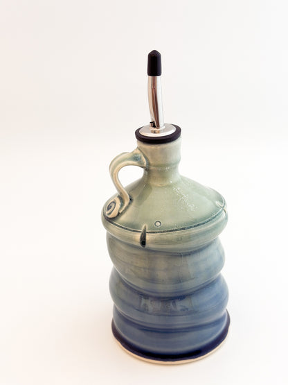 Blue Olive Oil Dispenser