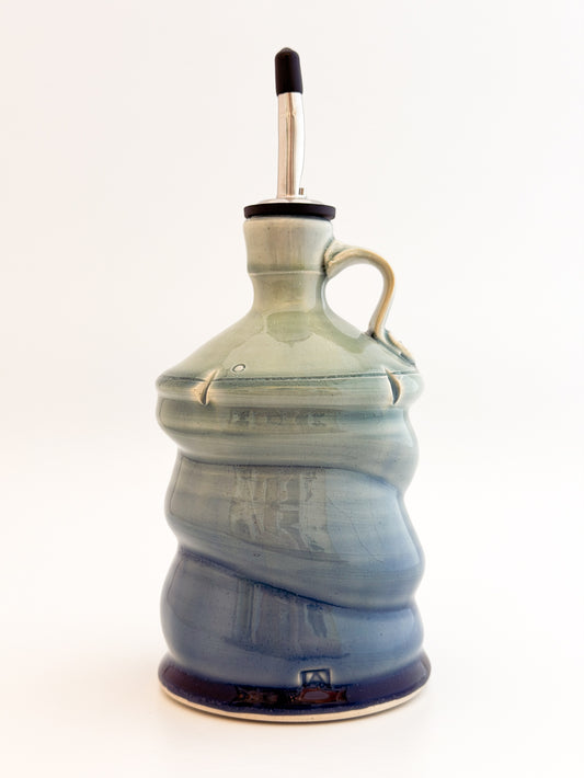 Blue Olive Oil Dispenser