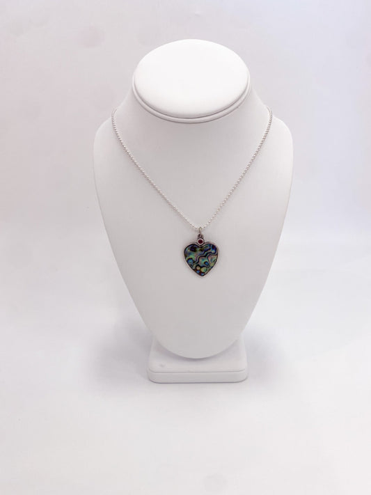 Abalone Heart Necklace