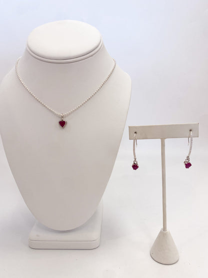 Ruby Heart Necklacee