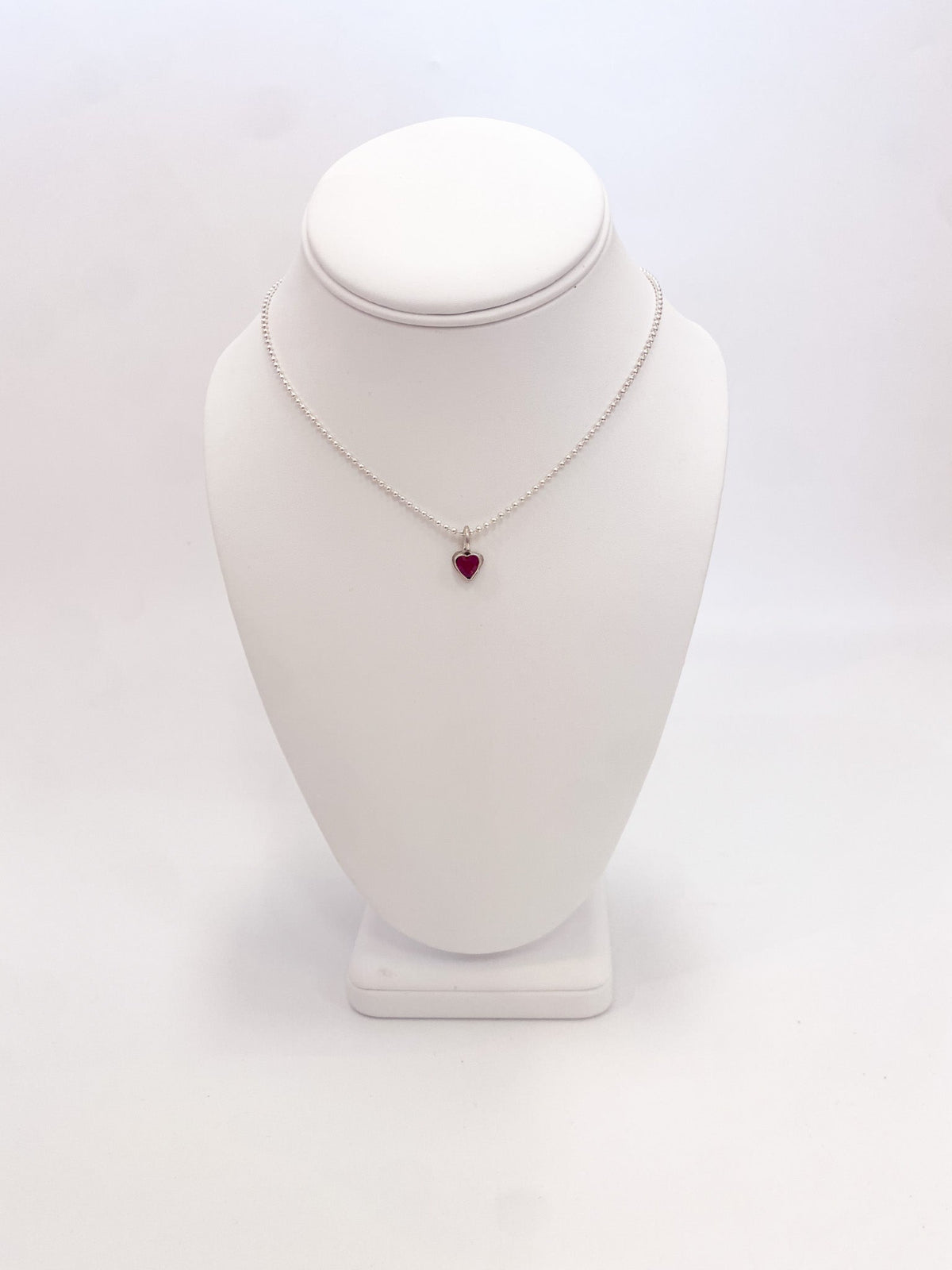 Ruby Heart Necklacee