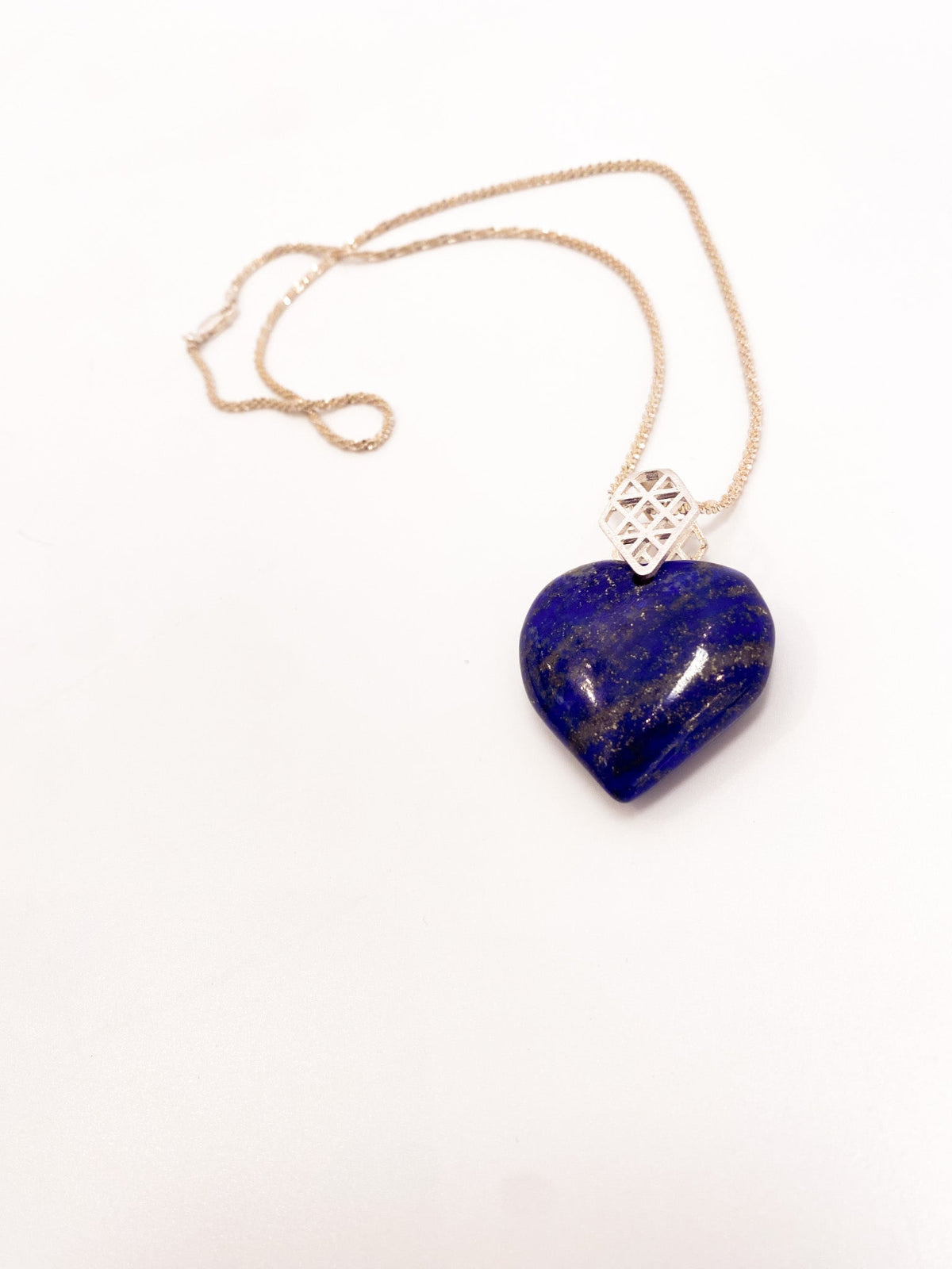 Lapis Heart Necklace