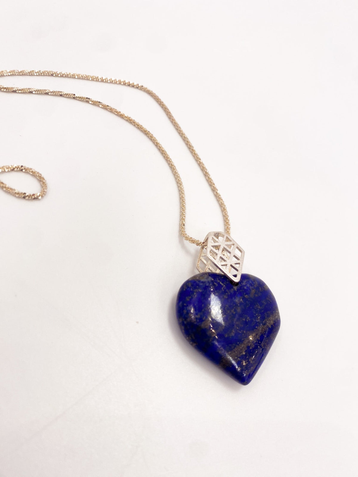 Lapis Heart Necklace