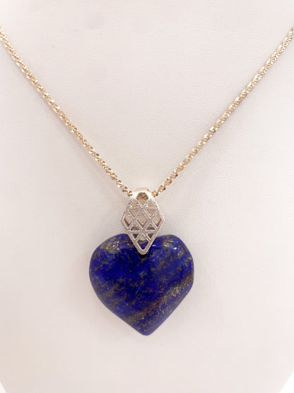 Lapis Heart Necklace