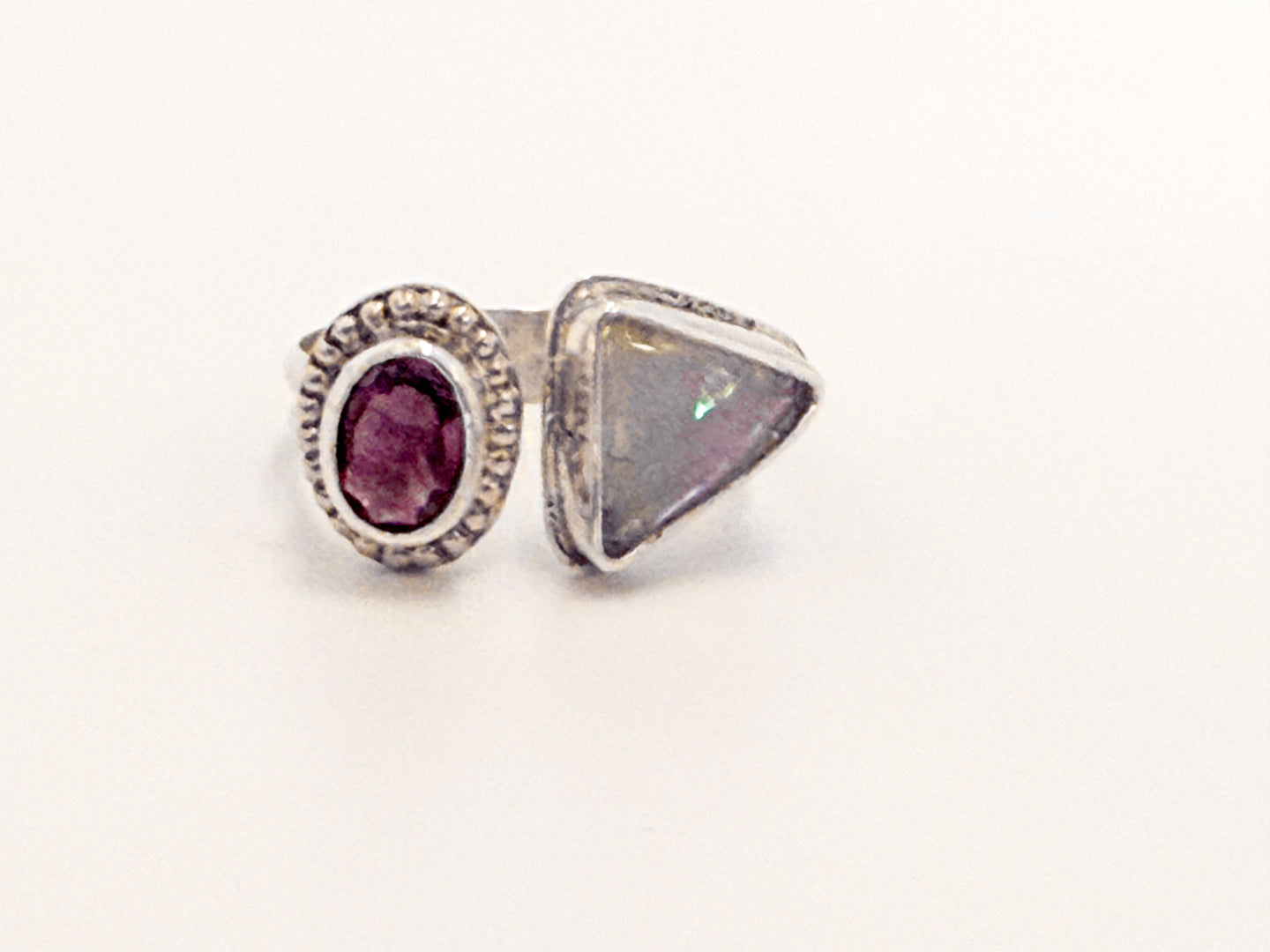 Amethyst and Opal Ring