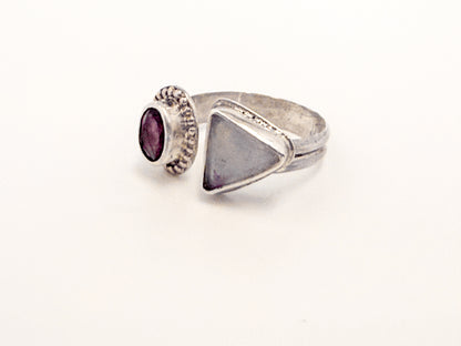 Amethyst and Opal Ring
