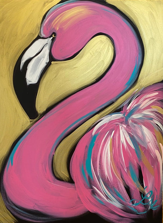Gold Flamingo