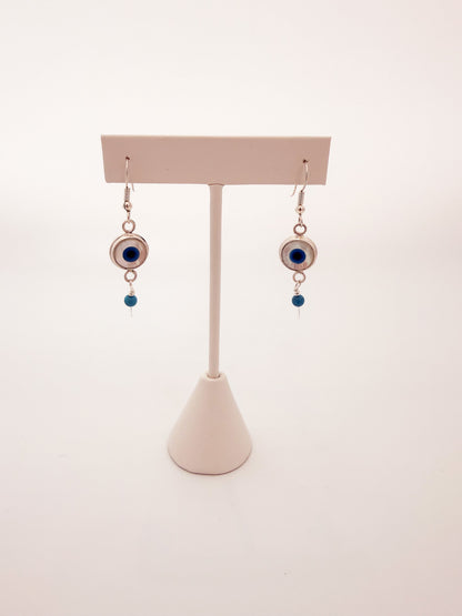 Double-Sided Evil Eye Earrings