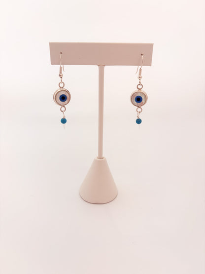 Double-Sided Evil Eye Earrings