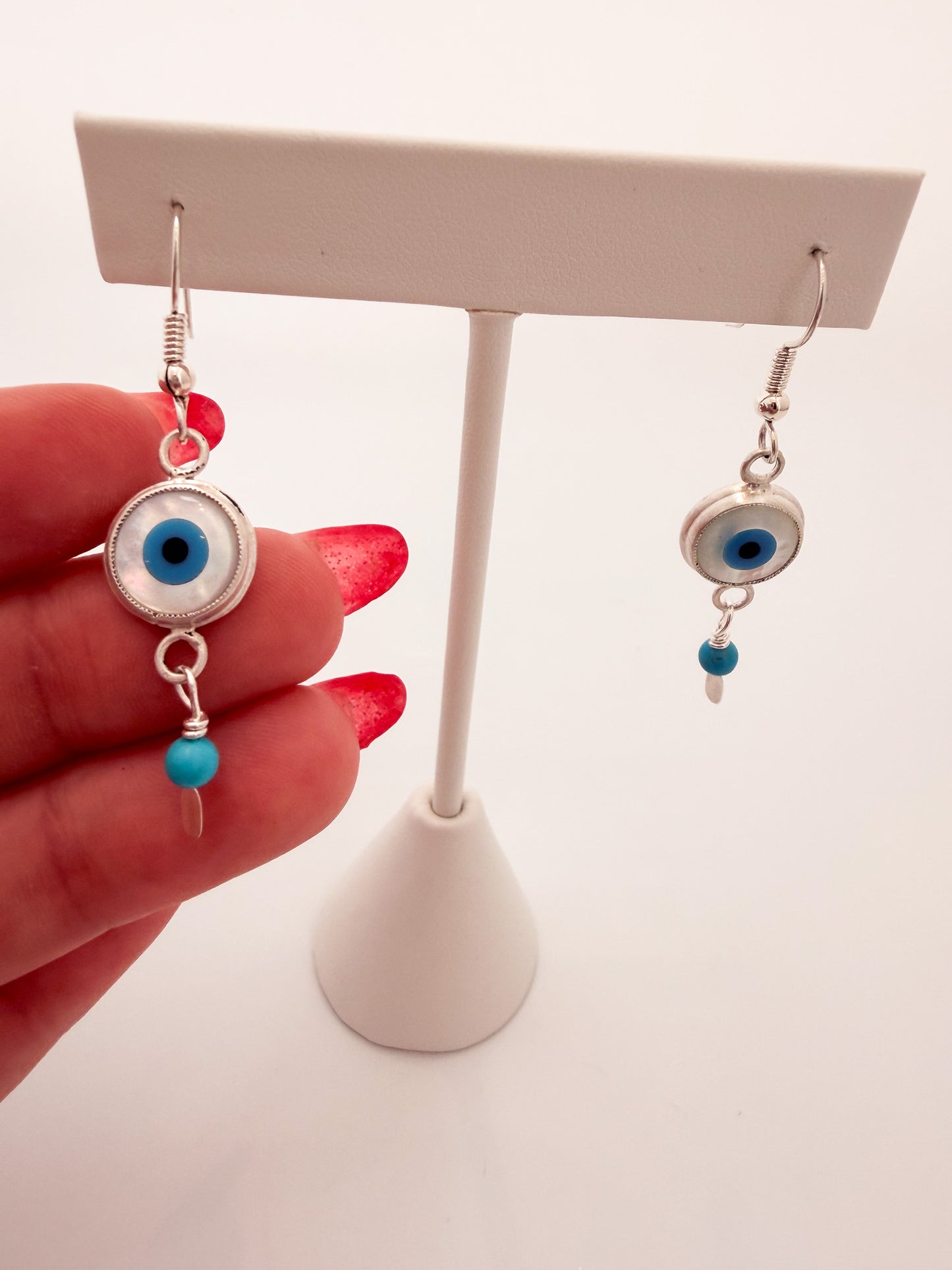 Double-Sided Evil Eye Earrings