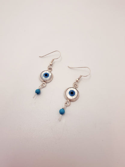 Double-Sided Evil Eye Earrings