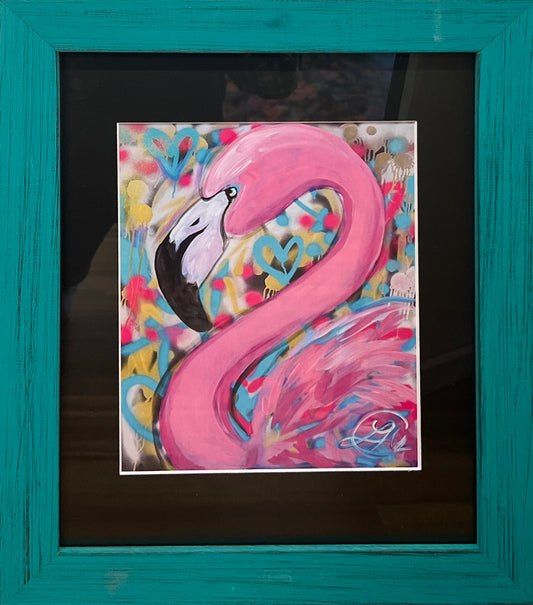 Polka Dot Flamingo