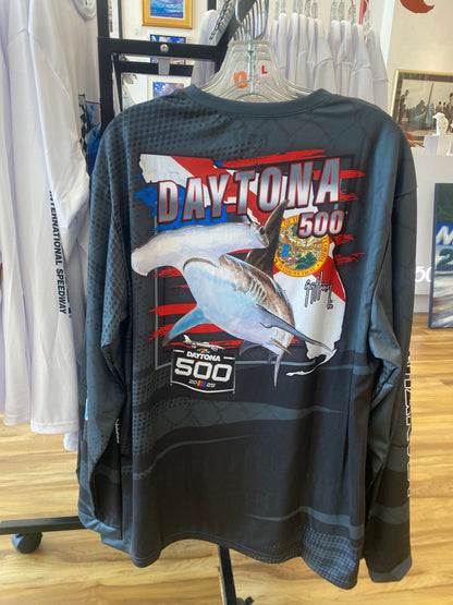 Daytona500 Guy Harvey Long Sleeved Shirt - Dark