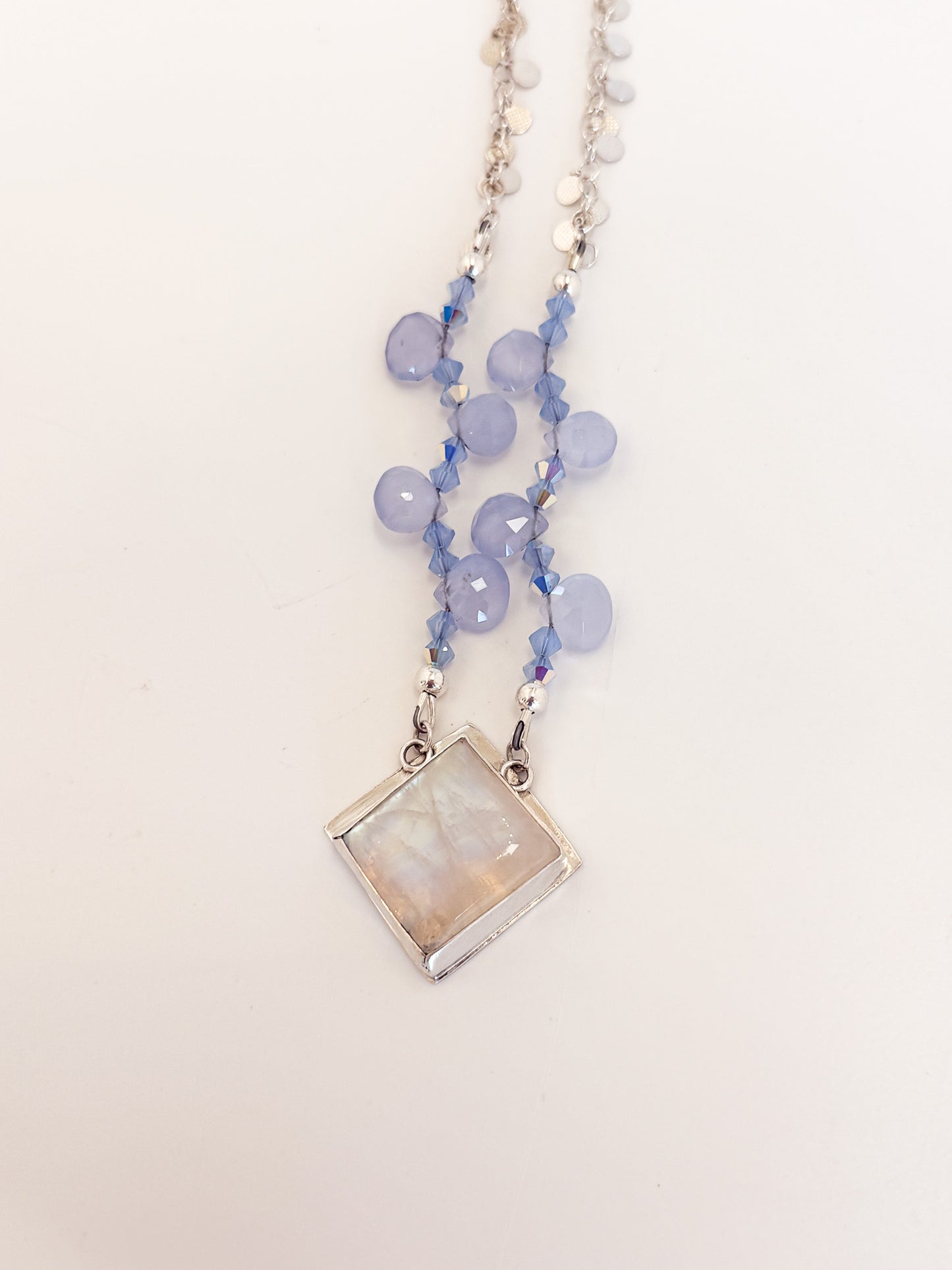 Moonstone and Chalcedony Necklace