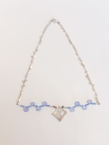 Moonstone and Chalcedony Necklace